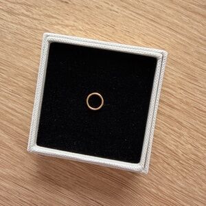 Gold Surgical Steal Hoop Earring